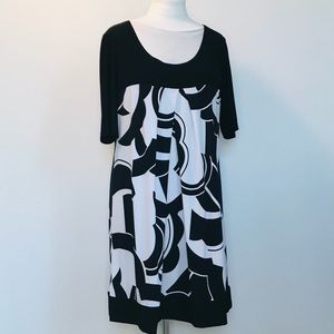 BLACK WHITE dress size 14 Liz Claiborne.